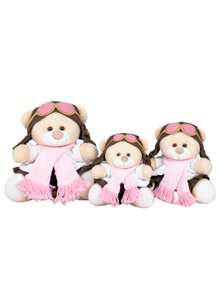 Aviator Bears 3-Piece Kit - For Niches And Decoration - Hoa hồng - Xem 1