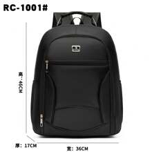 Unisex Travel Backpack Steel Cable Stylish Modern RC1001-1007 - Negro - Ver 1