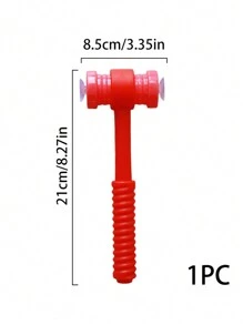 BELLKIDS 1个锤子道具，4种颜色，吸盘卡片，认知卡片，吸盘锤子，敲击道具，吸盘道具，识字游戏，适用于课堂、派对游戏、教学辅助工具 - 彩色 - 查看 14