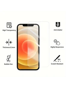 Bộ 5 miếng dán màn hình trong suốt độ phân giải cao của Apple, chống trầy xước, chống bám vân tay, tương thích với iPhone 11/12/13/14/15/16/17 - Trong sáng - Xem 3