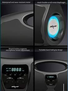 ZEALOT ZEALOT P1 40W Portable Karaoke Wireless Speaker With 7200mAh Battery And Long Battery Life Supports TF Card/U Disk/AUX Playback, Professional Karaoke Speaker, Suitable For Family KTV And Outdoor Parties