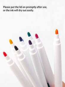 8 支/6 支彩色干擦马克笔，带磁铁，适用于白板、黑板、玻璃、办公室、学校、艺术、文具、开学季 - 黑色 - 查看 8