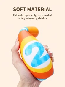 儿童保龄球套装，适合男孩和女孩的益智互动玩具 - 彩色 - 查看 3