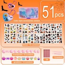 62/247 件女孩创意 DIY 贴纸套装 - Gaga 卡片工艺玩具，激发女孩创造力 - 完整的 DIY 剪贴簿材料，配有 Goo 卡片和贴纸 - 有趣的玩具和儿童美术用品（颜色和款式随机） - 彩色 - 查看 13