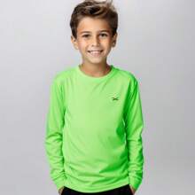 UV Thermal Shirts For Kids - 2 To 16 Years - Boys - Teens - Baby - UV Blouse - Green - View 3