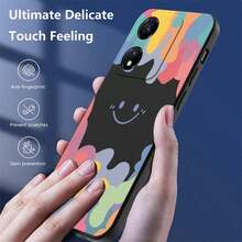 Anti-Fall TPU Case For  Honor X5 PLUS + Rope - 黑色 - 查看 3