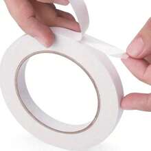 Crafts Double-Sided Tape, Multi-Size Double-Sided Tape For Arts, DIY Photo Album, Gift Packing, Paper Backing, Office & School, Party, Card Making - White - View 1