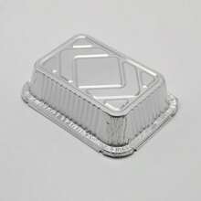 WISDOM 1/1.5/2.25LB Oblong Foil Take Out Container 500pack/Box - Disposable Aluminum Food Storage And Catering - 1LB-長方形 500個 - 查看 10