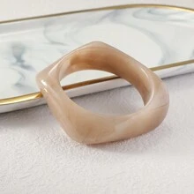 1pc Marble Pattern Asymmetrical Shaped Resin Bracelet - Bracelet - View 8