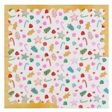 25*25cm 20 chiếc khăn ăn hai lớp in hình Giáng sinh nhiều màu, trang trí tiệc Giáng sinh và tiệc tại nhà, khăn giấy dùng một lần, Giáng sinh vui vẻ, - trắng - Xem 2