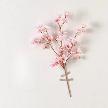 1Pc Artificial Cherry Blossom Flowers Faux Cherry Blossom Stems Faux Silk Cherry Blossom Branches Fake Peach Flowers For Vase Arrangements , Cherry Blossom Bouquet For Office Decor Living Room Decor Bedroom Decor Wedding Decor And Home Decor ,Halloween Christmas Decorations,Party Decoration