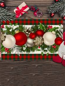 50 件圣诞节季节性一次性餐垫，适用于派对、厨房、餐厅装饰 - 彩色 - 查看 4