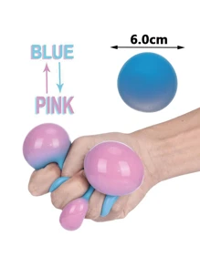 变色粉末减压球，缓慢上升的柔软玩具，用于缓解焦虑和压力（深蓝色） - 彩色 - 查看 11