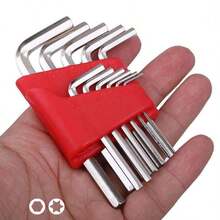 8 Pcs Allen Wrench Metric Wrench Inch Wrench L Wrench Size Allen Key Short Arm Tool Set Easy To Carry In The Pocket - Multicolor - View 3