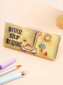 1 件恐龙主题大容量儿童铅笔盒 - 多色 - 查看 8