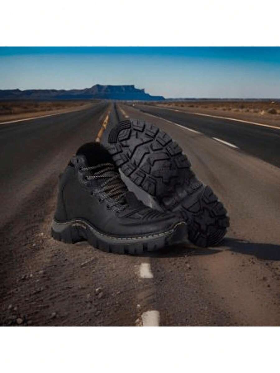 Super Comfortable Leather Motorcycle Boot For Durable Day-To-Day Wear - màu đen - Xem 1