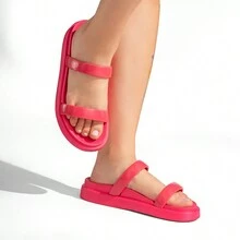 Women's EVA Two-Strap Papete Sandal - 玫紅色 - 查看 3