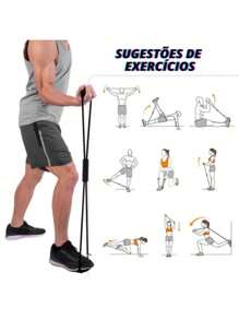 Kit 5 Mini Band Training Elastic + Elastic Tension Extender Exercise Home Workout Functional Physiotherapy - Xem 6