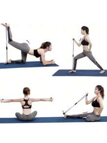 Kit 5 Mini Band Training Elastic + Elastic Tension Extender Exercise Home Workout Functional Physiotherapy - Xem 7