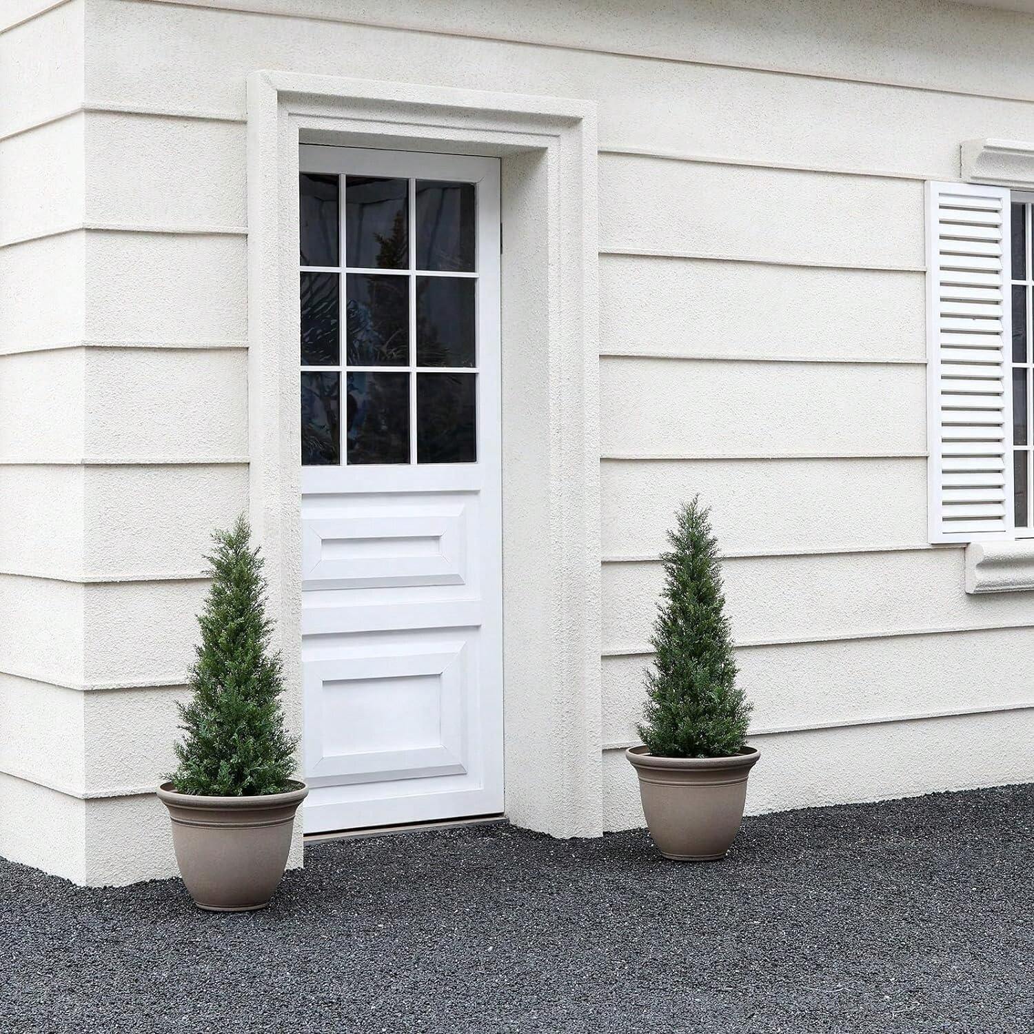 5FT Artificial Cedar Topiary Trees For Outdoors Potted Fake Cypress
