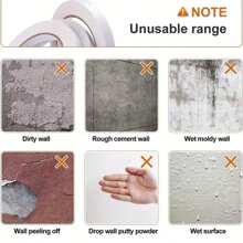 Crafts Double-Sided Tape, Multi-Size Double-Sided Tape For Arts, DIY Photo Album, Gift Packing, Paper Backing, Office & School, Party, Card Making - White - View 4