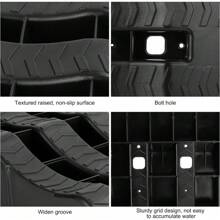 2PCS Car Ramps 4 Ton Plastic Kerb Ramps Wavy Ramp Car Ramps Heavy Duty 3 Step Car Lift Ramps Caravan Leveling Ramps For Home Garage Motorhome Leveling 61X21.5X12CM - Variant1 - View 3