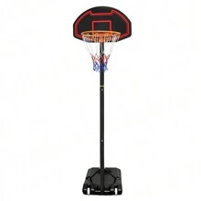 Froadp Indoor Outdoor Basketball Hoop With Wheels, Portable Height Adjustable Basketball Stand, Water/Sand Fillable, Including Basketball Nets/Inflatable Pumps/Basketball - Black - View 3