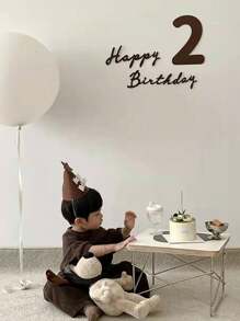 5pcs Letter Graphic Wall Sticker