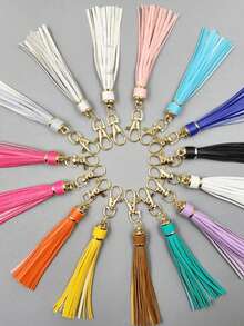 1 Móc khóa tua rua "Độc đáo" sang trọng - Da Pu, Chủ đề hoạt hình/Punk - Hoàn hảo cho túi xách và chìa khóa xe hơi của phụ nữ - Quà tặng lý tưởng cho sinh nhật hoặc Giáng sinh Halloween - tua - Xem 12