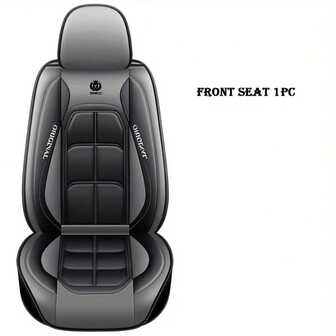 1pc Premium 4D PU Leather Car Seat Cover - Luxurious, Durable Protection - Adjustable Fit For All Seasons - Perfect For SUVs & Off-Road Adventures