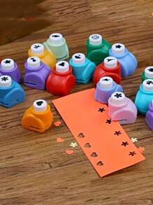 1 bộ 6/17 dụng cụ đục lỗ dập nổi mini, nhiều màu, dụng cụ cắt giấy và dập nổi cầm tay sáng tạo để tự làm sổ lưu niệm, thiệp chúc mừng và trang trí nhật ký màu sắc ngẫu nhiên quà tặng sinh nhật quà tặng Halloween - Nhiều màu - Xem 29