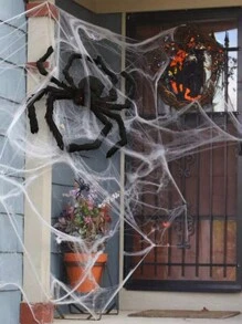 1 件万圣节蜘蛛装饰，Aitey 万圣节恐怖巨型蜘蛛套装，12 英寸/20 英寸/24 英寸/29.5 英寸/35.4 英寸/49.2 英寸蜘蛛，适用于窗户、墙壁和露台户外万圣节装饰万圣节窗户装饰最佳礼物 - 黑色 - 查看 11