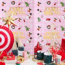 1 Stück Weihnachts-Folien-Fransen-Vorhang Weihnachts-Party-Dekoration 1 Stück 2 m rot silber grün Lametta Fransen Party Fotohintergrund Girlande Hintergrund für Weihnachten, Neujahr, Ugly Sweater Party, Halloween, Halloween Dekoration - 1 Stück - Übersicht 6