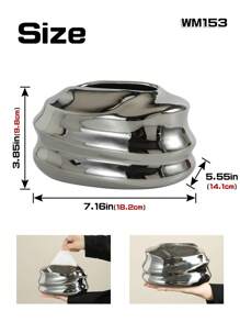 1 件现代奢华纸巾架，陶瓷材质，黑色/白色/银色可选，适用于家庭厨房卧室客厅餐厅的桌面装饰，家居装饰配件，装饰盒，女性婚礼礼物，夏季旅行节日必备品 - 彩色 - 查看 7