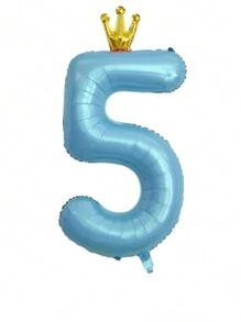 1pc Letter Design Birthday Party Decorative Balloon,Christmas - Blue - View 14