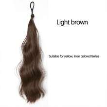 1 pièce Perruque en fibre de polyester pour femmes, désinvolte, de fête et de rue - Chignon autoportant, queue de cheval tie-and-dye, fabricant de chignon mou, Chouchou de perruque pour les déplacements quotidiens, les rendez-vous, l'école, les achats, les voyages, la maison, les rassemblements