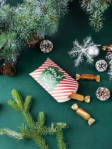 5 chiếc, Hộp kẹo Giáng sinh, Bao bì hộp gối Giáng sinh, Hộp kẹo Joy, Hộp quà Giáng sinh hình gối sáng tạo, Đồ trang trí Giáng sinh, Đồ trang trí Giáng sinh, Quà tặng Giáng sinh, Đồ dùng cho tiệc Giáng sinh, Túi quà Giáng sinh, Túi Giáng sinh, Nhãn dán Giáng sinh - Nhiều màu - Xem 2