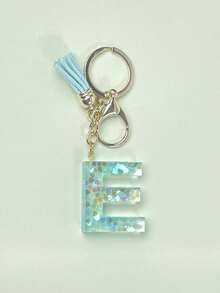 1 Chiếc Móc Khóa Chữ Nhựa Trang Sức, Trang Sức Thủ Công, Thích Hợp Cho Túi Xách Nữ, Phụ Kiện, Mặt Dây Chuyền, Vỏ Phụ Kiện Điện Thoại Di Động, Mặt Dây Chuyền Xe Hơi, Kim Sa - nhiều màu - Xem 2