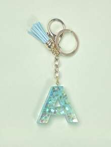 1 Chiếc Móc Khóa Chữ Nhựa Trang Sức, Trang Sức Thủ Công, Thích Hợp Cho Túi Xách Nữ, Phụ Kiện, Mặt Dây Chuyền, Vỏ Phụ Kiện Điện Thoại Di Động, Mặt Dây Chuyền Xe Hơi, Kim Sa - nhiều màu - Xem 5