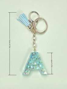 1 Chiếc Móc Khóa Chữ Nhựa Trang Sức, Trang Sức Thủ Công, Thích Hợp Cho Túi Xách Nữ, Phụ Kiện, Mặt Dây Chuyền, Vỏ Phụ Kiện Điện Thoại Di Động, Mặt Dây Chuyền Xe Hơi, Kim Sa - nhiều màu - Xem 7