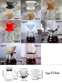 1pc Heat Resistant Glass Coffee & Tea Pot With Lid, Cloud-Shaped Pour Over Coffee Maker, Drip Filter Coffee Cup, Coffee Utensil,Coffee Drinking Kit, Coffee Camping Kit, Home Coffee Drinking Kit, School Supplies Back To School