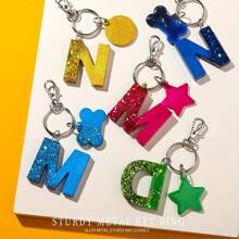 50PCS DIY Keychain Making Supplies Kit - Includes Zinc Alloy Lobster Clasp, Spring Keychain, Rotating Buckle, Hanging Rope, Snap Buckle, Keyring, Handicraft, Hardware, Luggage Accessories For Creative Crafting And Personalized Gifts Halloween Car Accessories Bag Charm School Cute Goth Y2k - Keychain - View 6