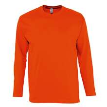SOLS Mens Monarch Long Sleeve T-Shirt (Orange) - 橘色 - 查看 1