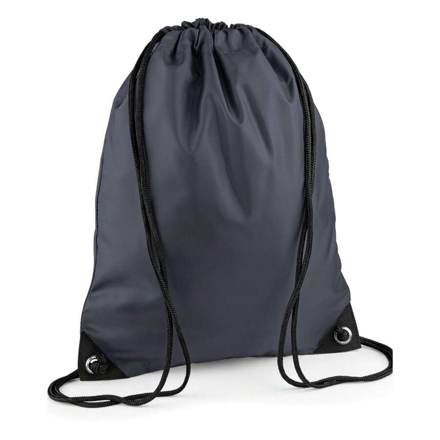 Bagbase Premium Drawstring Bag (Graphite Grey) - 石墨灰 - 查看 1