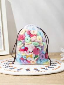 100pcs Children Small Hair Bands Baby Girl Headbands Colorful Kid Elastic Hair Tie Nylon Scrunchie Hair Rope Hair Accessories