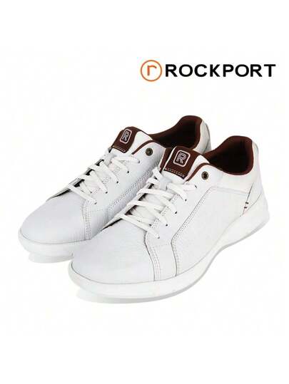 スニーカー Rockport Men's Greyham Arched White Sneakers CJ4651 Rockport Men's Sneakers Grayham Arch Adapt Lace-Up White