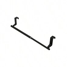 Keidason 1 件双层不锈钢毛巾杆悬挂式可调节长度毛巾架浴室柜门挂式毛巾架洗碗布收纳架悬挂式毛巾杆不锈钢门后毛巾收纳架免打孔毛巾挂