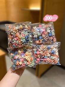 50/100/150/200 件迷你可爱女孩发夹 - 彩色 - 查看 11