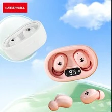Great Wall GreatWall Earbuds BT Wireless Earphones With LED Digital Display, High-Fidelity Sound Quality, Ultra-Long Life Earbuds, Suitable For Fitness And Running, High Sound Quality, Anti-Falling Earphones, Suitable For Android And IPhone - Màu tím - Xem 2