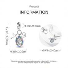 1 件金属、纯正吊坠原装 3 毫米手链和手链 DIY 珠子适合女士 - 彩色 - 查看 4